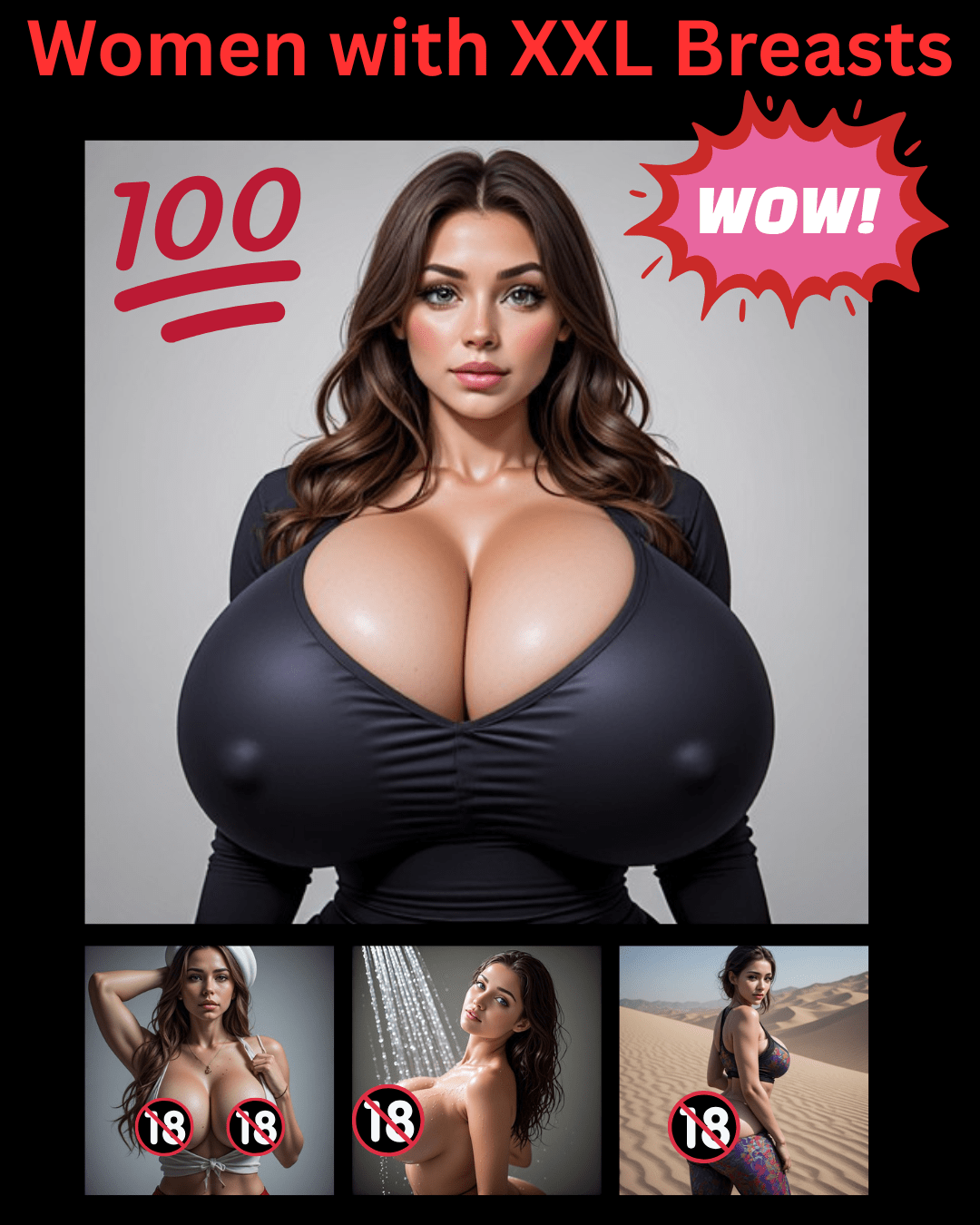 100 Frauen Bilder mit XXL Titten, die deine Vorstellungskraft sprengen