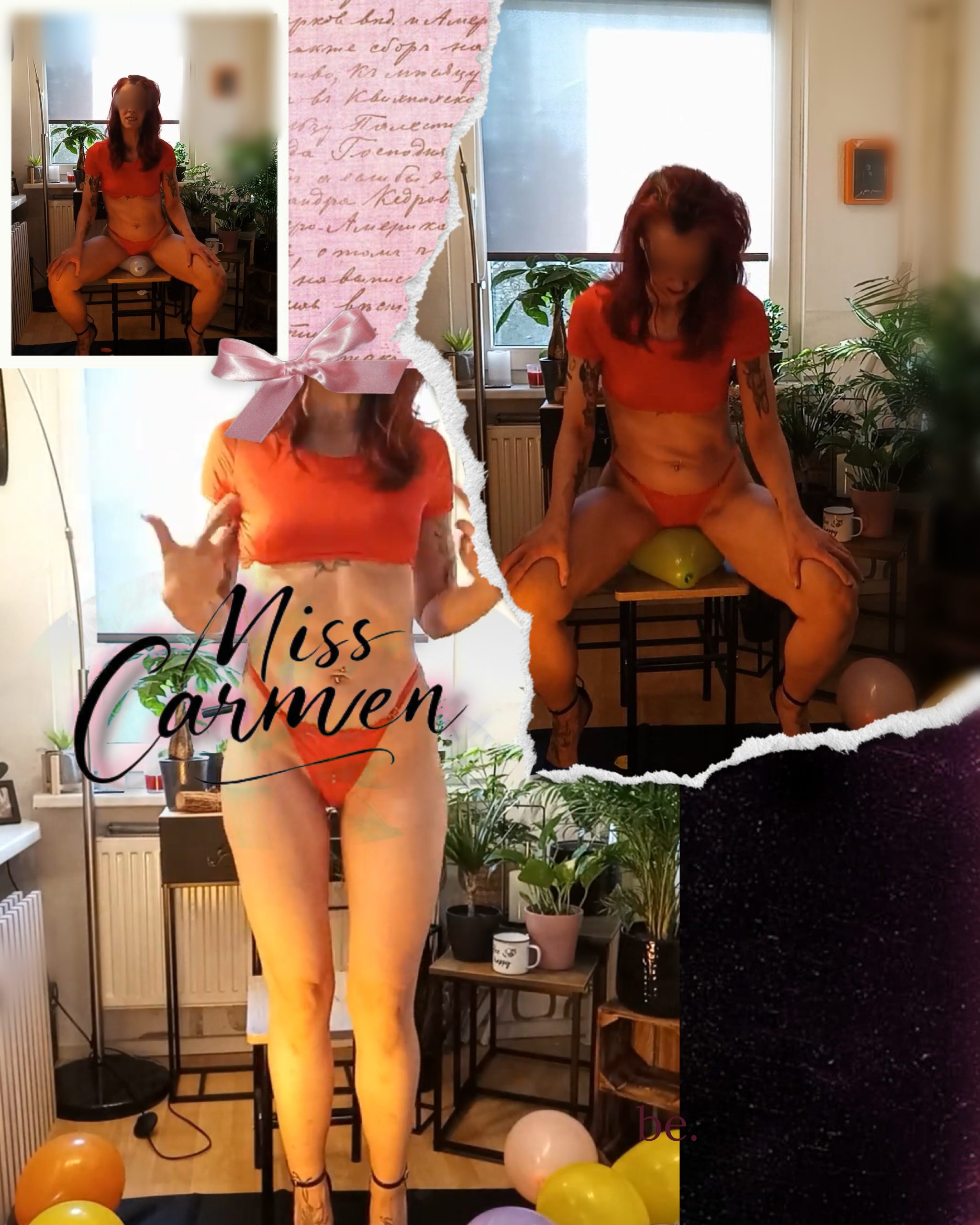 Looner-Sit-Pop im knappen Outfit und mit eleganten Heels OP