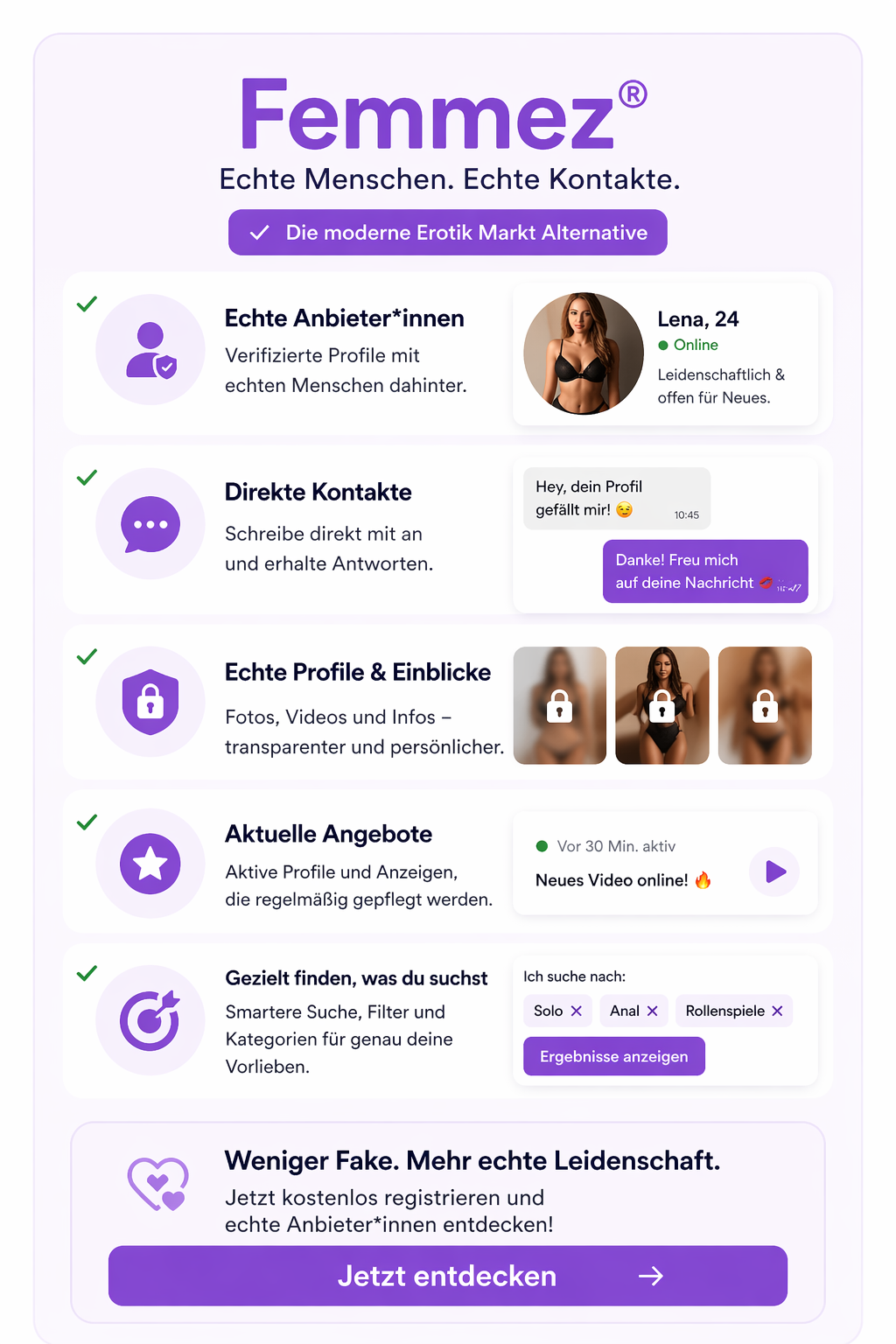 Femmez die moderne Erotik Markt  Alternative
